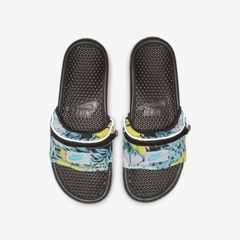 Nike Benassi JDI Hip Pack Printed - Sandaler - Turkis/Sort | DK-15920